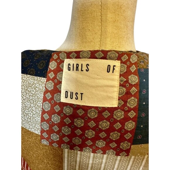 Girls of Dust Reversible Patchwork Quilted Vest Women’s Large Cottagecore Boho S - Picture 8 of 10